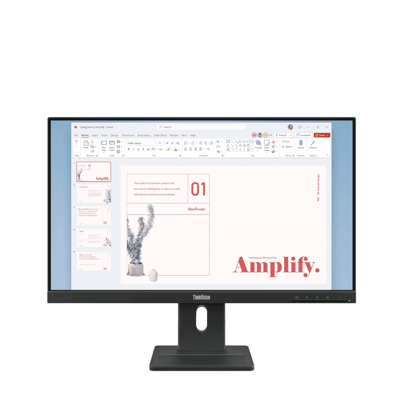 Monitor Lenovo ThinkVision E24-40 | 23.8" FHD 1920×1080 | IPS | PN: 64BAMAT1EU