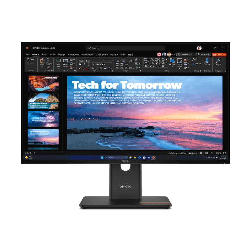 Monitor Lenovo ThinkVision T27QD-40 | 27" QHD 2560×1440 | IPS | PN: 64AAGAT2EU