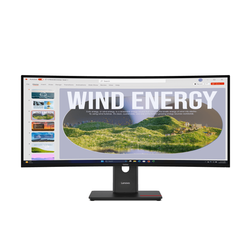 Monitor Lenovo ThinkVision T34WD-40 | 34" WQHD 3440×1440 | IPS | PN: 64AEGAT1EU
